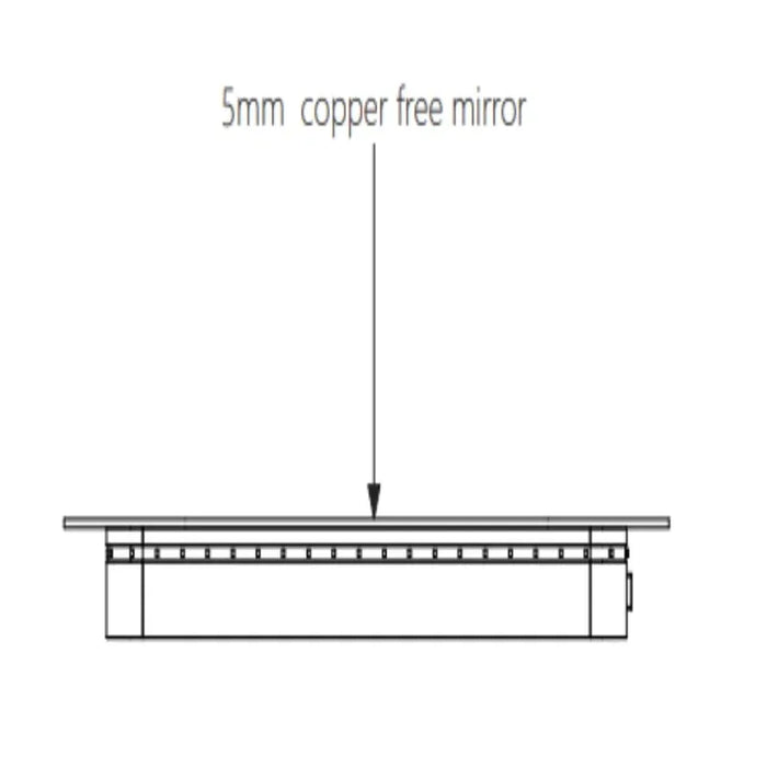 600mm Midnight Shadow Wall Hung Vanity with Basin and 600 x 800mm LED Mirror