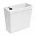 White 2-in-1 toilet and sink combo with built-in basin and tap opening