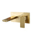 Brushed Brass Wall Mounted Basin Tap