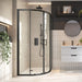 Roma Black 800mm Quadrant Shower Door - Bathroom Warehouse