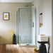 Roma Chrome 700mm Bifold Door - Bathroom Warehouse