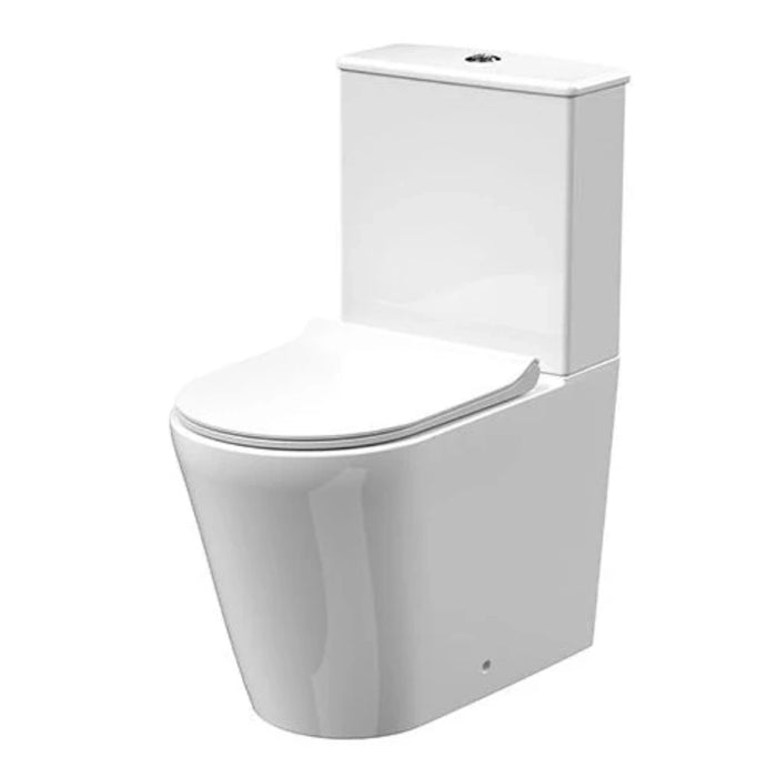 Salerno Rimless Fully Enclosed Toilet with Soft Close Seat