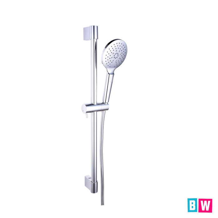 Concealed Chrome Shower Valve & Rail Kit