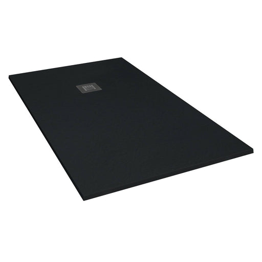 Slate Shower Tray Rectangle Black 800mm Wide - Bathroom Warehouse