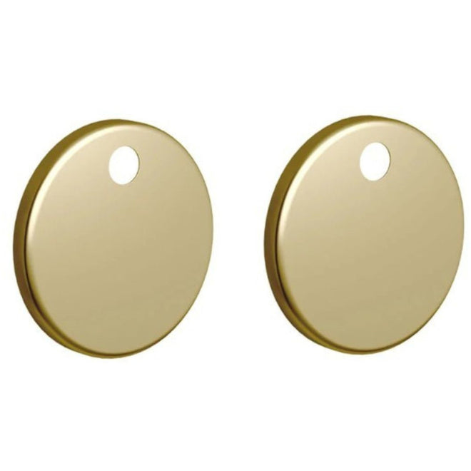 Toilet Seat Hinge Cover Caps - Brushed Brass