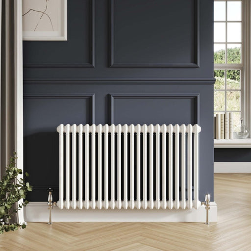 Traditional 3 Column Horizontal Radiator White - Bathroom Warehouse