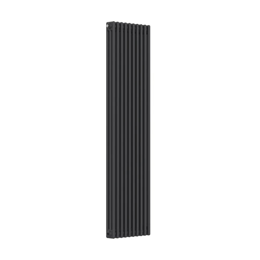 Traditional 3 Column Vertical Anthracite Radiator - Bathroom Warehouse