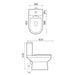 Turin Open Back Comfort Height Toilet - Bathroom Warehouse