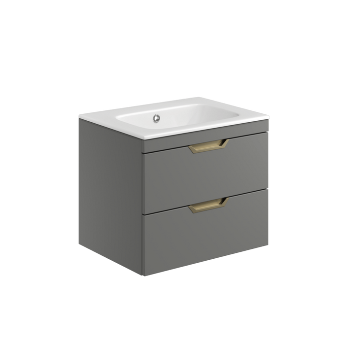 Vicenza 600mm 2 Drawer Unit & Basin - Bathroom Warehouse